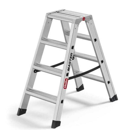 Стремянка двусторонняя Hailo Master D100 2х4 ступени (10000108)